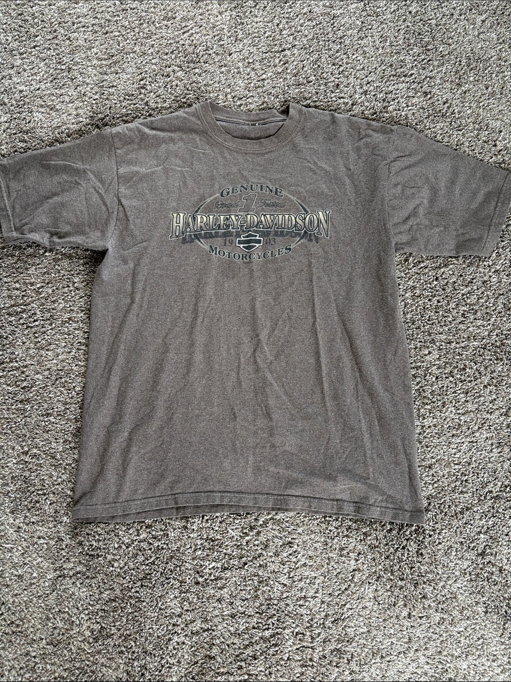 Harley-Davidson Brown Jackson WY Short Sleeve Logo Tee